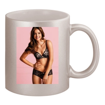 Barbara Palvin 11oz Metallic Silver Mug