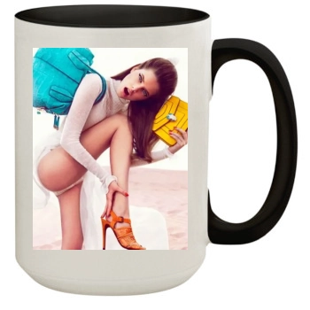 Barbara Palvin 15oz Colored Inner & Handle Mug