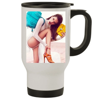 Barbara Palvin Stainless Steel Travel Mug