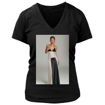 Brandy Norwood Women's Deep V-Neck TShirt