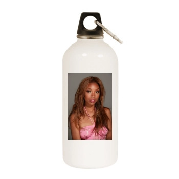 Brandy Norwood White Water Bottle With Carabiner