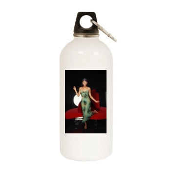 Brandy Norwood White Water Bottle With Carabiner