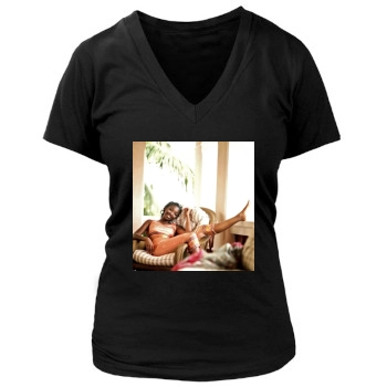 Brandy Norwood Women's Deep V-Neck TShirt