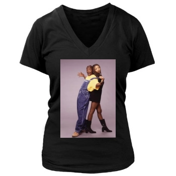 Brandy Norwood Women's Deep V-Neck TShirt