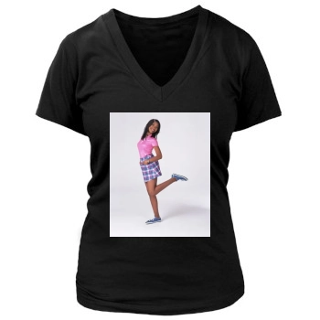 Brandy Norwood Women's Deep V-Neck TShirt