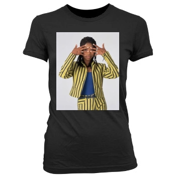 Brandy Norwood Women's Junior Cut Crewneck T-Shirt