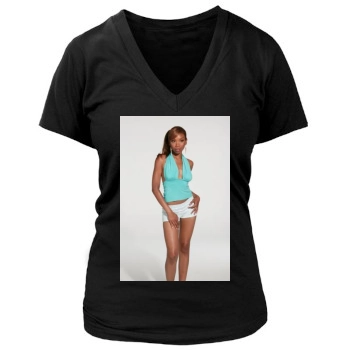 Brandy Norwood Women's Deep V-Neck TShirt