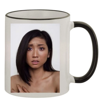 Brenda Song 11oz Colored Rim & Handle Mug