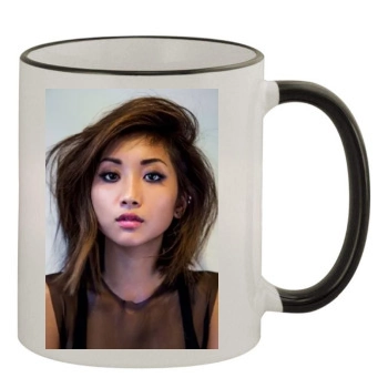 Brenda Song 11oz Colored Rim & Handle Mug