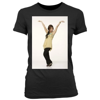 Brenda Song Women's Junior Cut Crewneck T-Shirt