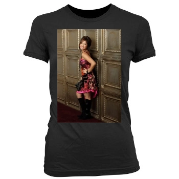 Brenda Song Women's Junior Cut Crewneck T-Shirt