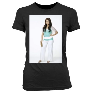 Brenda Song Women's Junior Cut Crewneck T-Shirt