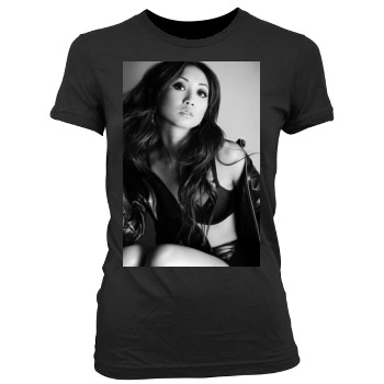 Brenda Song Women's Junior Cut Crewneck T-Shirt