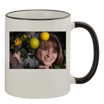 Bridget Fonda 11oz Colored Rim & Handle Mug