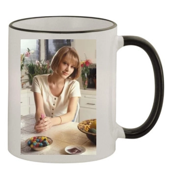 Bridget Fonda 11oz Colored Rim & Handle Mug