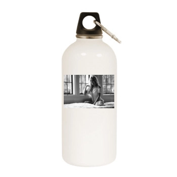 Bridget Marquardt White Water Bottle With Carabiner