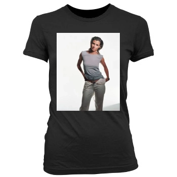 Bridget Moynahan Women's Junior Cut Crewneck T-Shirt