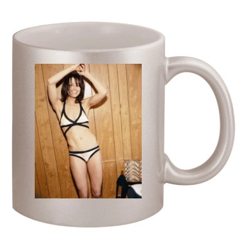 Bridget Moynahan 11oz Metallic Silver Mug