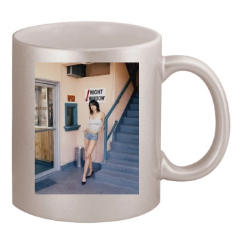 Bridget Moynahan 11oz Metallic Silver Mug