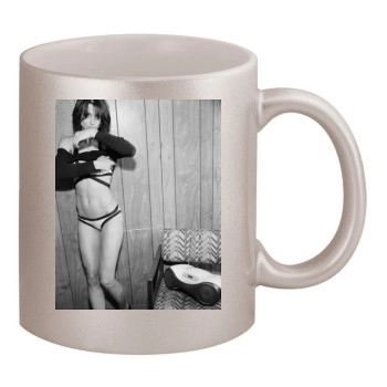 Bridget Moynahan 11oz Metallic Silver Mug