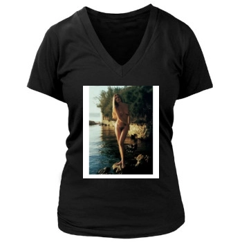 Brigitte Bardot Women's Deep V-Neck TShirt