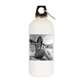 Brigitte Bardot White Water Bottle With Carabiner