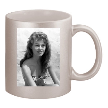 Brigitte Bardot 11oz Metallic Silver Mug