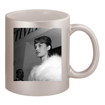 Brigitte Bardot 11oz Metallic Silver Mug