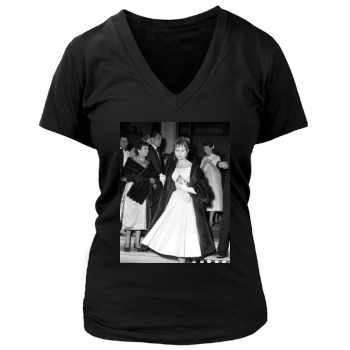 Brigitte Bardot Women's Deep V-Neck TShirt