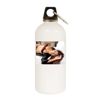 Brittny Gastineau White Water Bottle With Carabiner