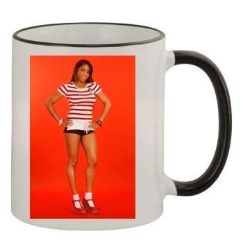 Brooke Valentine 11oz Colored Rim & Handle Mug