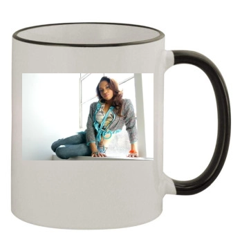 Brooke Valentine 11oz Colored Rim & Handle Mug