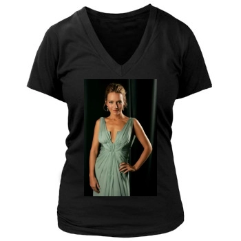 Becki Newton Women's Deep V-Neck TShirt