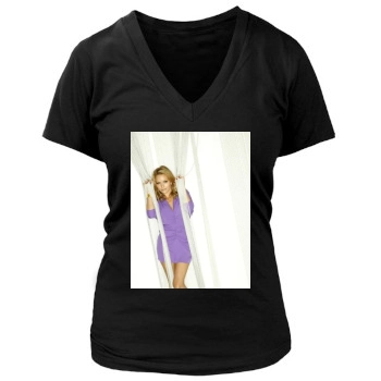 Becki Newton Women's Deep V-Neck TShirt