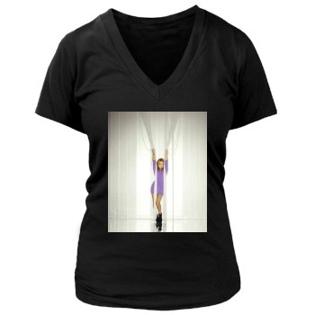 Becki Newton Women's Deep V-Neck TShirt