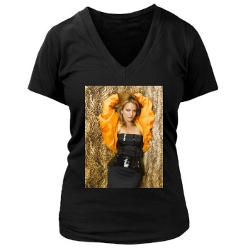 Becki Newton Women's Deep V-Neck TShirt