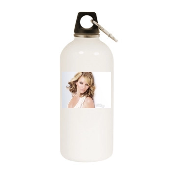 Becki Newton White Water Bottle With Carabiner