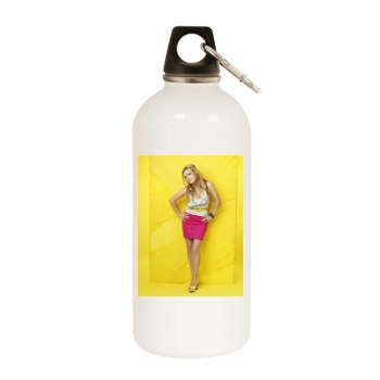 Becki Newton White Water Bottle With Carabiner