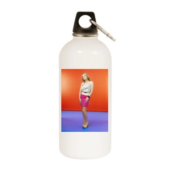 Becki Newton White Water Bottle With Carabiner