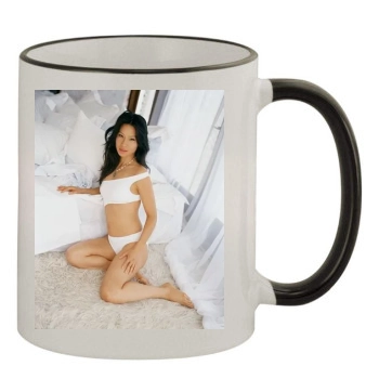 Lucy Liu 11oz Colored Rim & Handle Mug