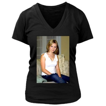 Beverley Mitchell Women's Deep V-Neck TShirt