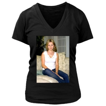 Beverley Mitchell Women's Deep V-Neck TShirt