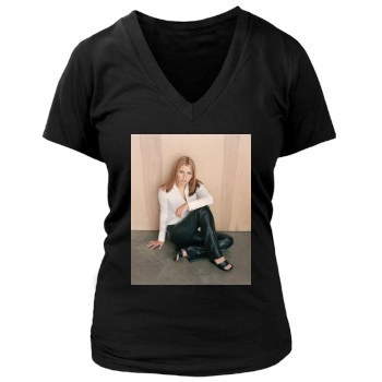 Beverley Mitchell Women's Deep V-Neck TShirt