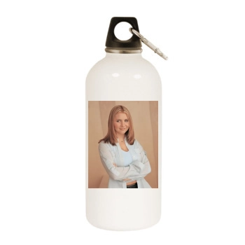 Beverley Mitchell White Water Bottle With Carabiner