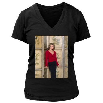 Beverley Mitchell Women's Deep V-Neck TShirt