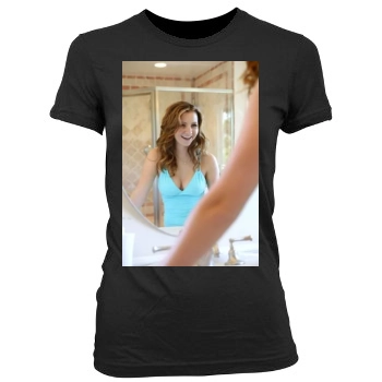 Beverley Mitchell Women's Junior Cut Crewneck T-Shirt