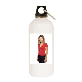 Beverley Mitchell White Water Bottle With Carabiner