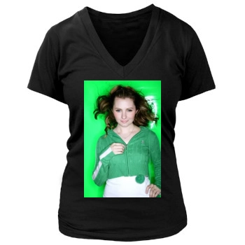 Beverley Mitchell Women's Deep V-Neck TShirt