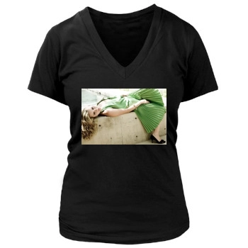 Beverley Mitchell Women's Deep V-Neck TShirt