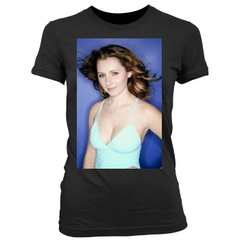 Beverley Mitchell Women's Junior Cut Crewneck T-Shirt